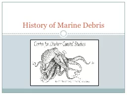 History of Marine Debris