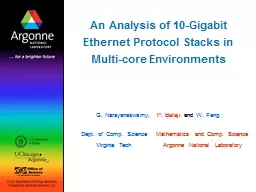 An Analysis of 10-Gigabit Ethernet Protocol Stacks in Multi