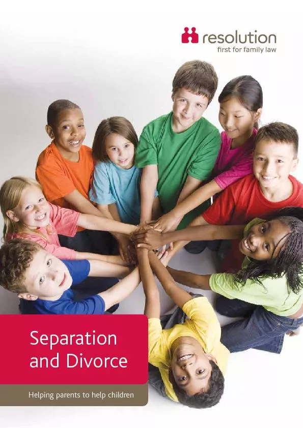 Helping parents to help childrenSeparation and Divorce