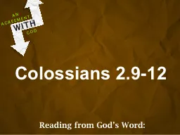 Colossians 2.9-12