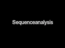 Sequenceanalysis