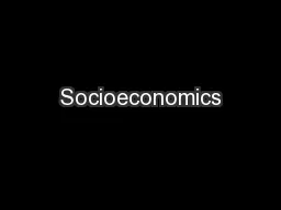 Socioeconomics