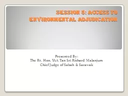 Session 5: Access to Environmental Adjudication