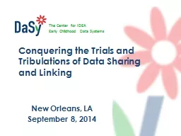 Conquering the Trials and Tribulations of Data Sharing and