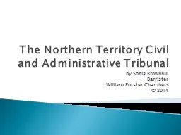 The Northern Territory Civil and Administrative Tribunal