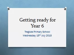 Getting ready for Year 6
