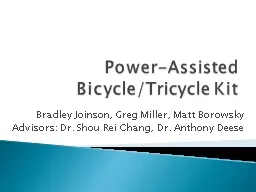 Power-Assisted Bicycle/Tricycle Kit