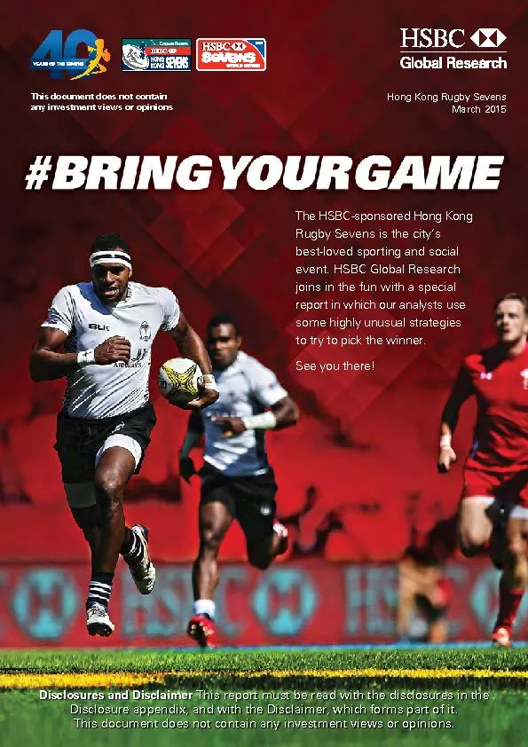 HSBC Global Research at the Sevens