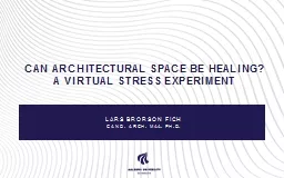 Can architectural space be healing?
