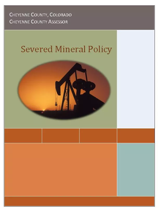 Severed Mineral Policy