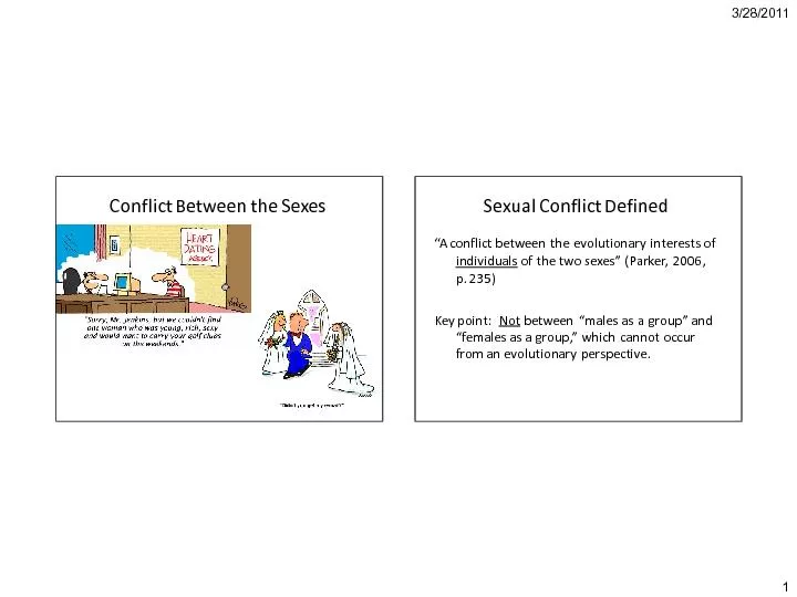 Conflict Between the Sexes