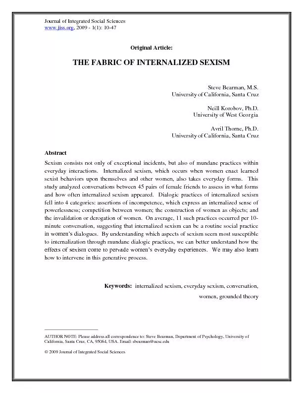 Journal of Integrated Social