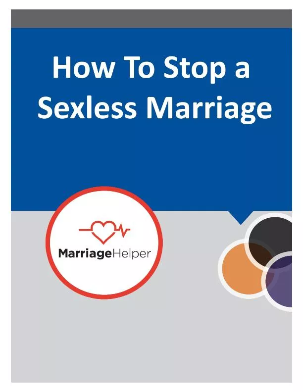 How To Stop a Sexless Marriage