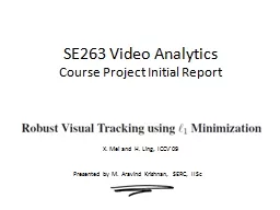 SE263 Video Analytics