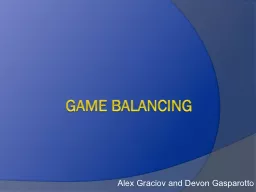 Game balancing