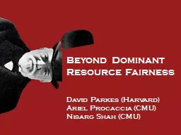 Beyond Dominant Resource Fairness