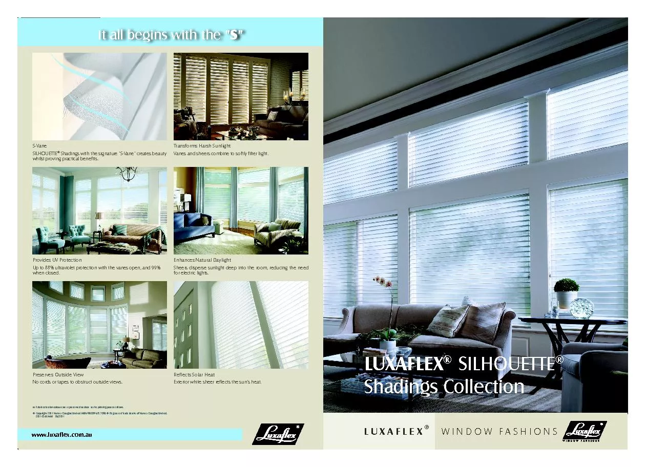 Four easy steps to selecting your perfect  LUXAFLEX Shadings Window Fa