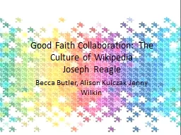 Good Faith Collaboration: The Culture of