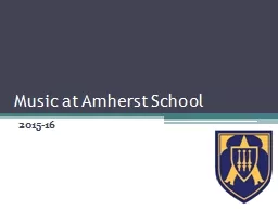 Music at Amherst School