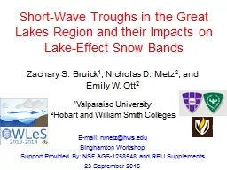 Short-Wave Troughs in the Great Lakes Region and their Impa