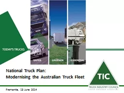 National Truck Plan: