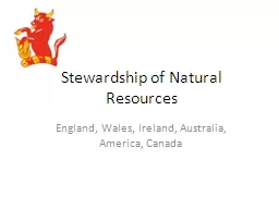 Stewardship of Natural Resources