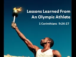 Lessons Learned From An Olympic Athlete