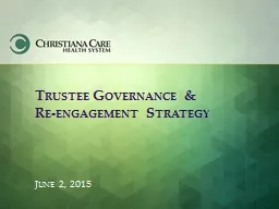 Trustee Governance &