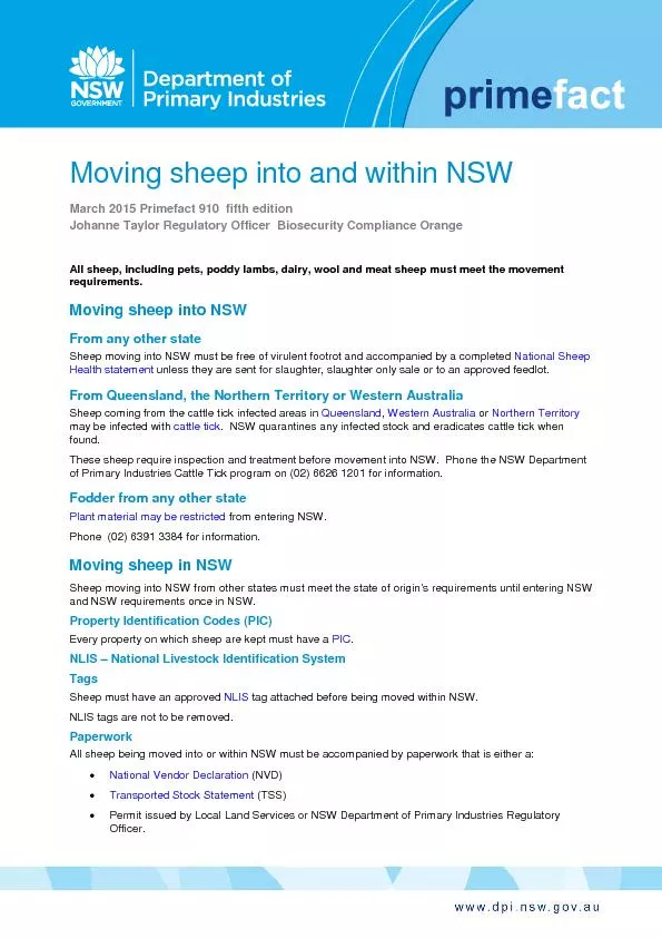 Moving sheep into and within NSWMarchPrimefact910