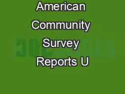 American Community Survey Reports U
