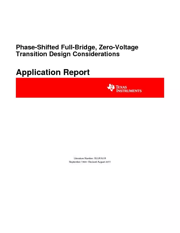 Phase-ShiftedFull-Bridge,Zero-Voltage