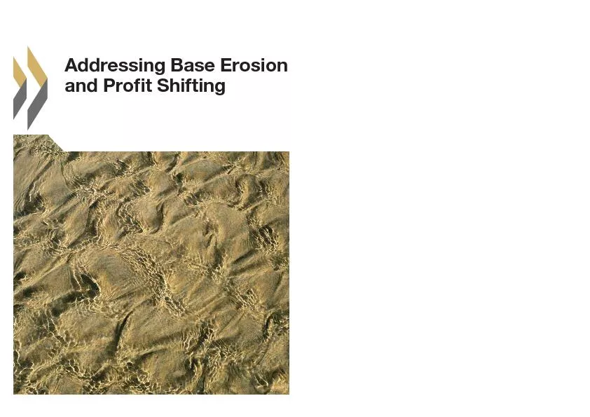 Addressing Base Erosion and Pro