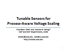 Tunable Sensors for