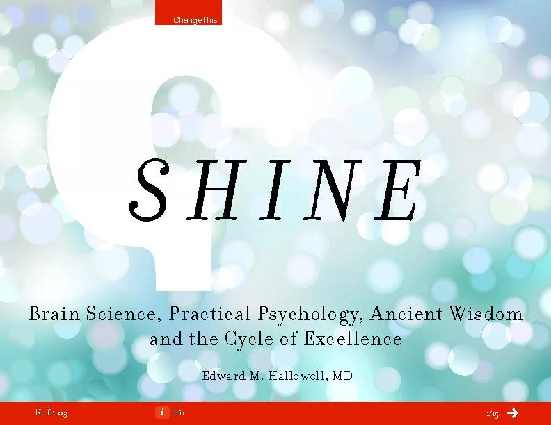 SHINEBrain Science, Practical Psychology, Ancient Wisdom and the Cycle