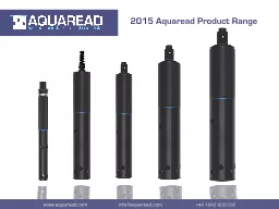 2015 Aquaread Product Range