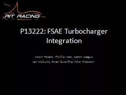 P13222: FSAE Turbocharger Integration