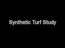 Synthetic Turf Study