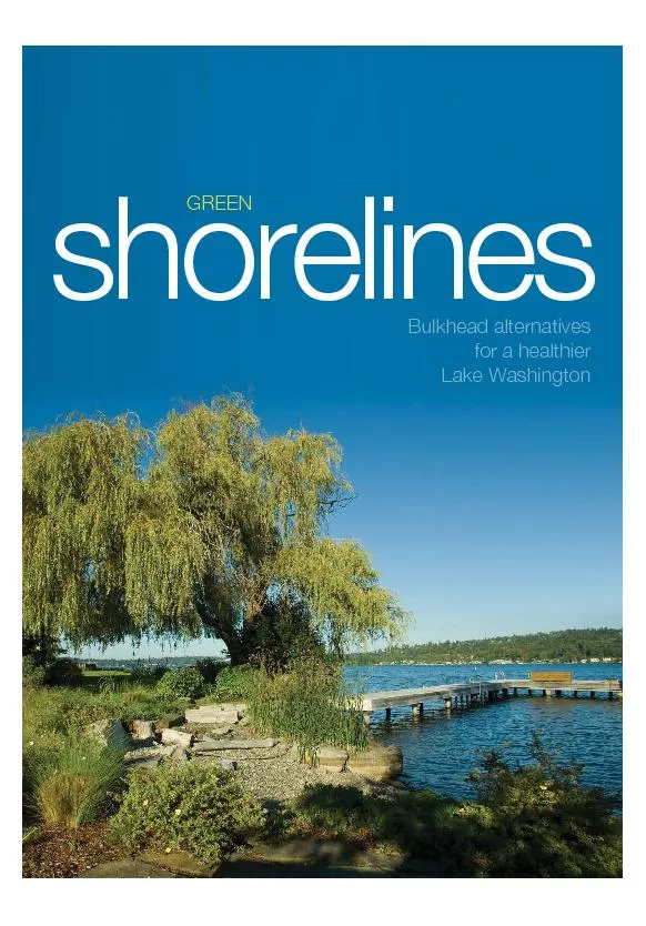 shorelinesBulkhead alternatives for a healthier Lake Washington
...