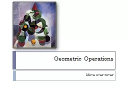 Geometric Operations