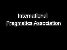 International Pragmatics Association