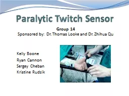 Paralytic Twitch Sensor