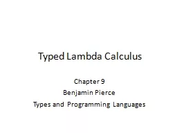 Typed Lambda Calculus