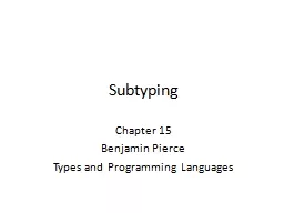 Subtyping