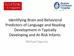 Identifying Brain and Behavioral Predictors of Language and