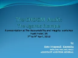 The CHOGM Audit: