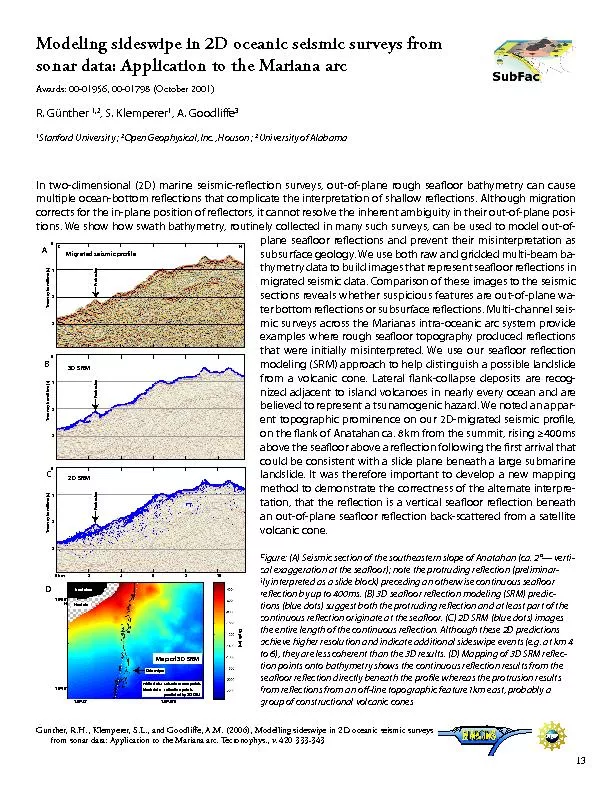 Modeling sideswipe in 2D oceanic seismic surveys from