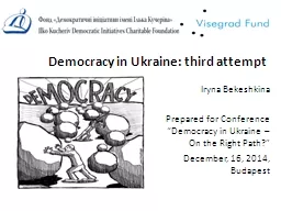 Democracy in Ukraine: third attempt