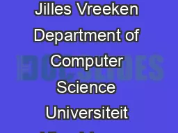 Item Sets That Compress Arno Siebes Jilles Vreeken Department of Computer Science Universiteit