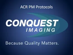 ACR Ultrasound PM / Standards