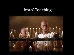 Jesus’ Teaching